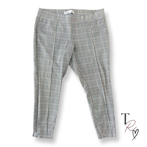 Old Navy Stevie High Rise Plaid Elastic Waist Stretch Knit Legging Pants Size XL - Picture 2 of 12